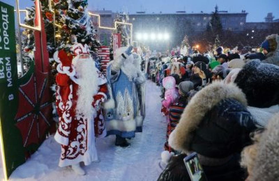 Новогодняя столица России – Новосибирск – вступил в свои права