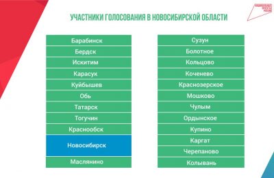 В Новосибирской области стартует Всероссийское голосование за объекты благоустройства