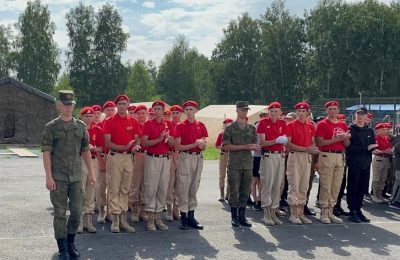 Юнармейцы Луганской Народной Республики принимают участие в профильных сменах в Новосибирской области