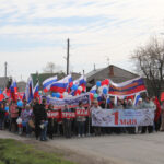 Сотни человек прошлись по главной улице села Венгерово