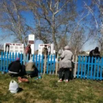 В Новых Куликах жители навели порядок на памятнике воинам