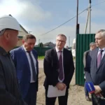 Андрей Травников посетил строящийся «Физкультурно-оздоровительный комплекс» во время рабочей поездки в Северный район