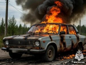 Горят машины: МЧС России напоминает, как уберечь свой автомобиль от пожара