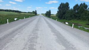 Дорога до райцентра стала доступнее для десятка населенных пунктов Венгеровского района по нацпроекту