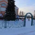 Венгерово:Новогодний городок обновился и засиял