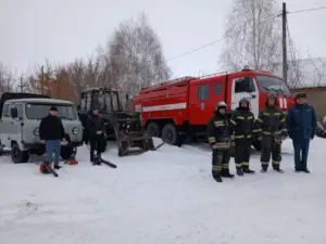 В Венгерово пришли учения пожарных