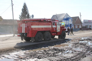 В Венгеровском округе двухквартирный дом уничтожен полностью