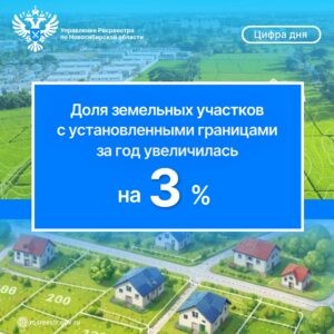 В Новосибирской области увеличилась доля земельных участков с установленными границами