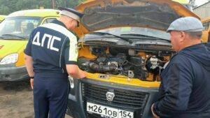 Школьный автопарк Венгеровского округа готов к перевозке детей
