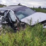 Автобус и HYUNDAI столкнулись на трассе в Новосибирской области
