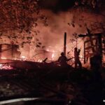 Пожар в яхт-клубе ликвидировали пожарные Новосибирска